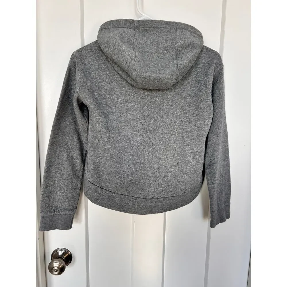 Nike Kids Standard Fit‎ Club Fleece High-Low Pullover Hoodie Gray Size Medium